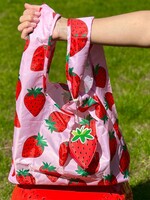 2-in-1 Bag Charm & Reusable Shopper Bag Strawberry