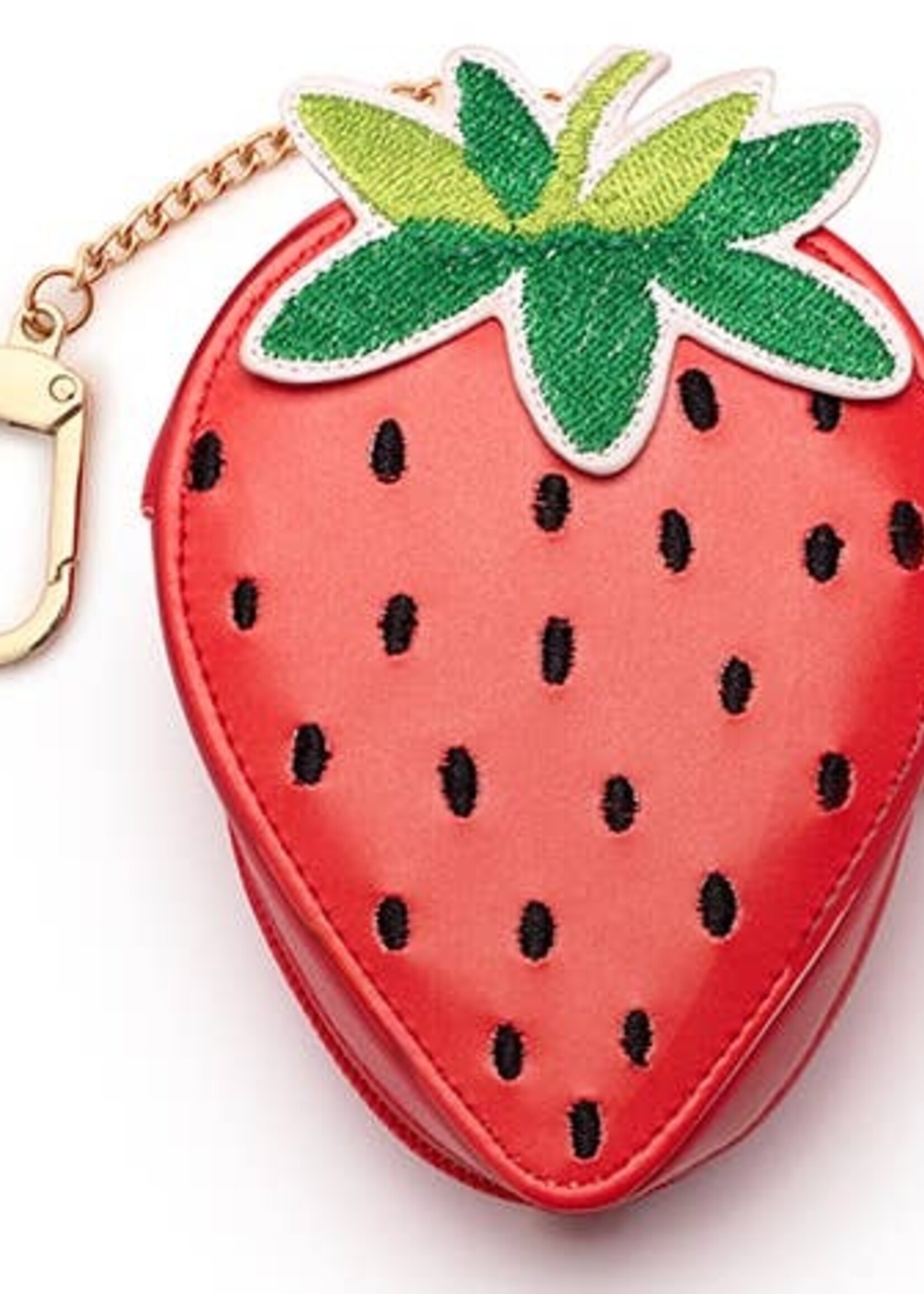 2-in-1 Bag Charm & Reusable Shopper Bag Strawberry