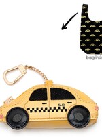 2-in-1 Bag Charm & Reusable Shopper Bag Taxicab