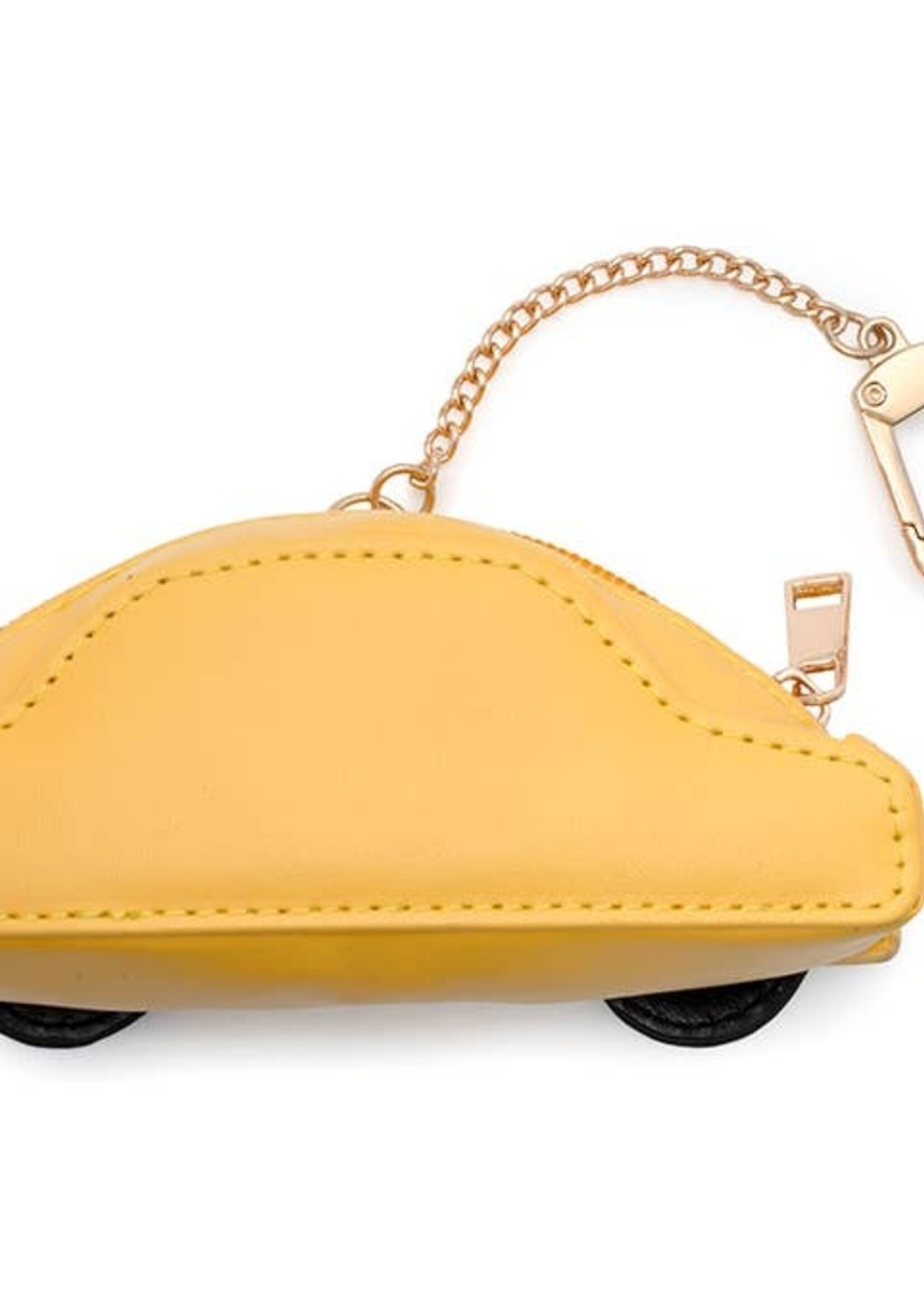 2-in-1 Bag Charm & Reusable Shopper Bag Taxicab