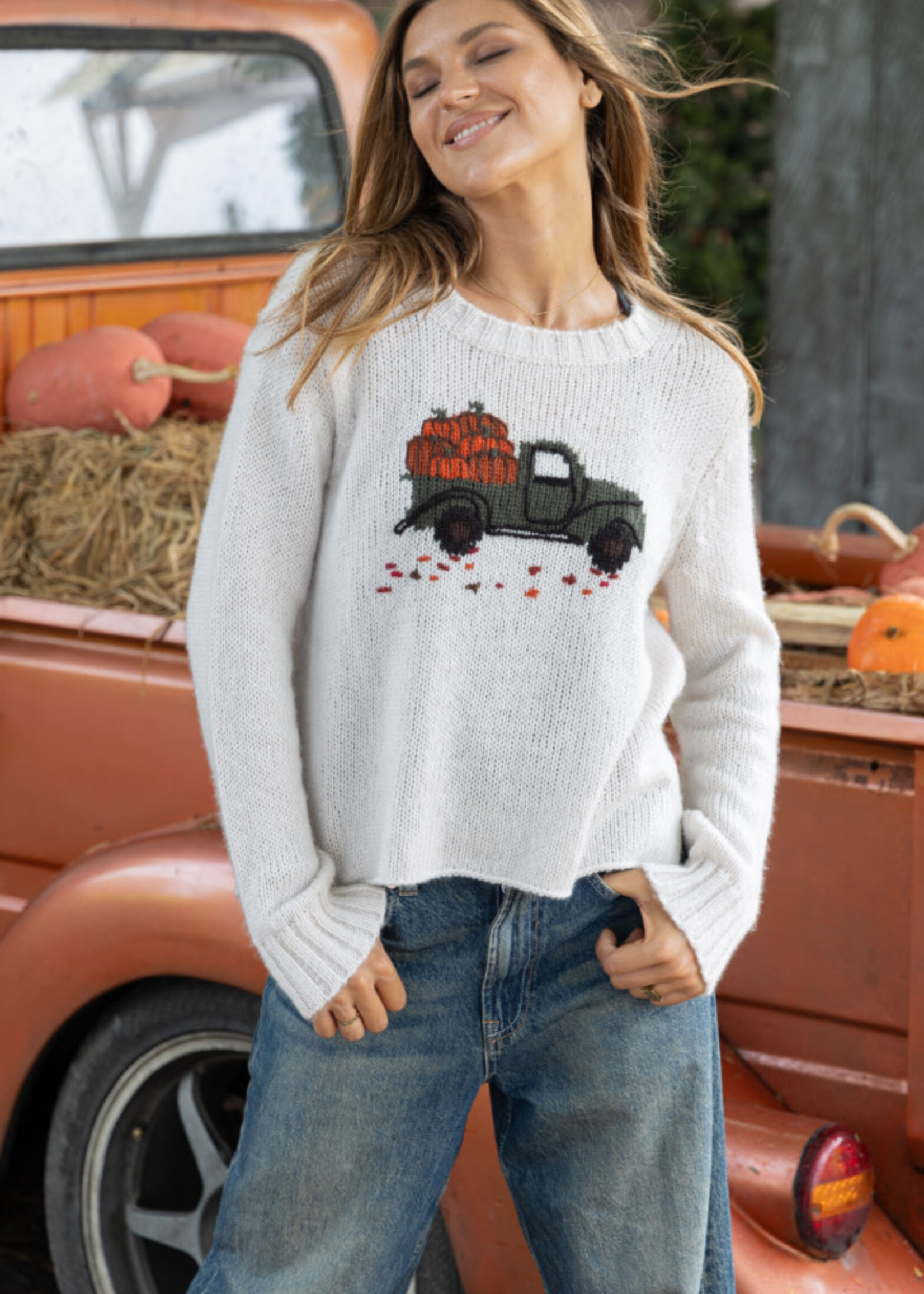 Wooden Ships Pumpkin Truck Crew Chunky