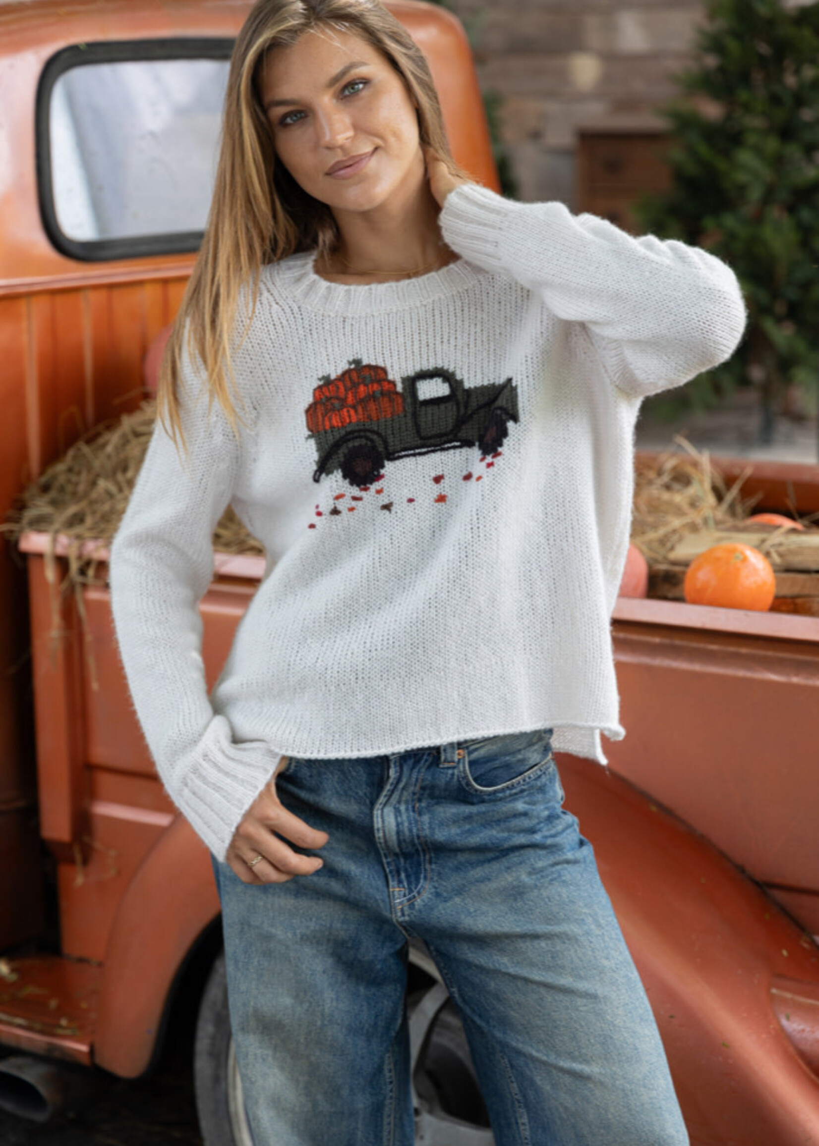Wooden Ships Pumpkin Truck Crew Chunky