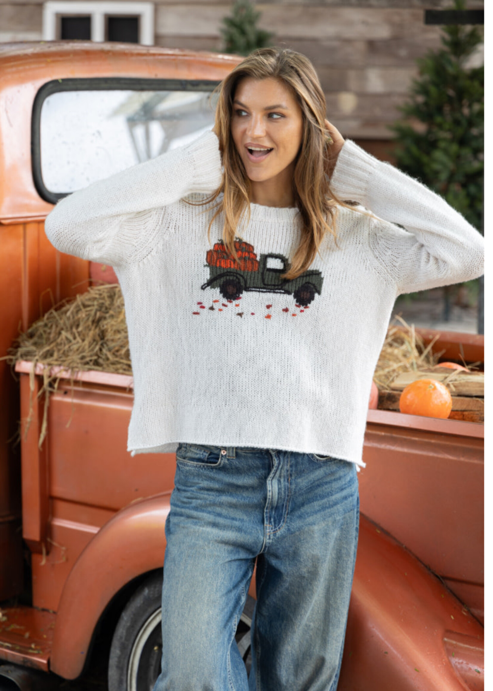 Wooden Ships Pumpkin Truck Crew Chunky