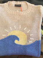 Wooden Ships Sunrise Crew Cotton Blush Champagne/Mykonos