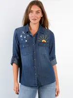 Billy T Hello Sunshine Shirt Denim Dusk