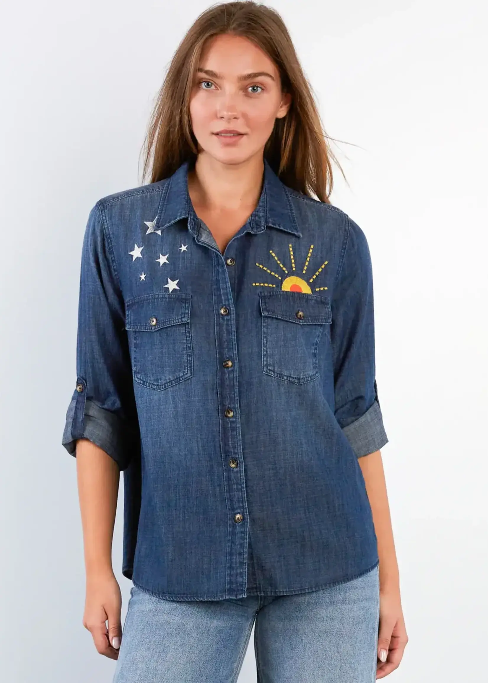 Billy T Hello Sunshine Shirt Denim Dusk