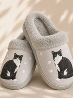 E&S Pets Slipper Black & White Cat