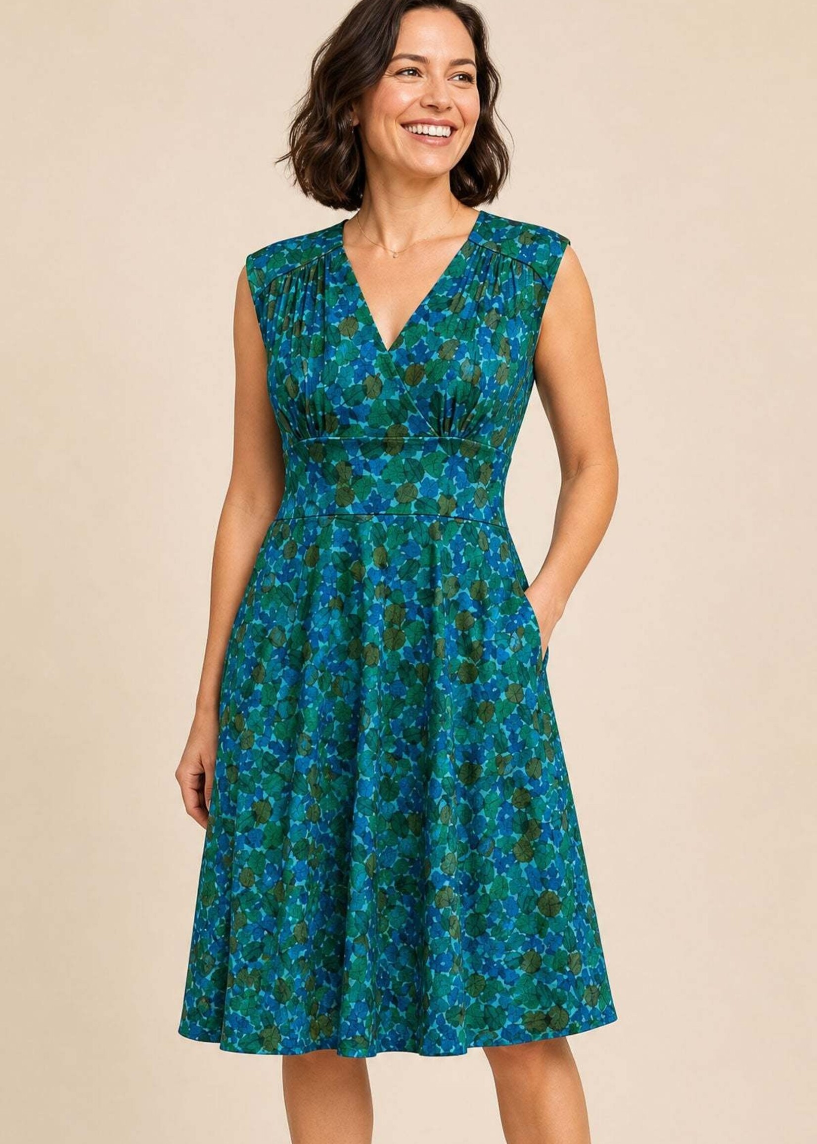 Karina Dresses Nora Dress - Leaf Study