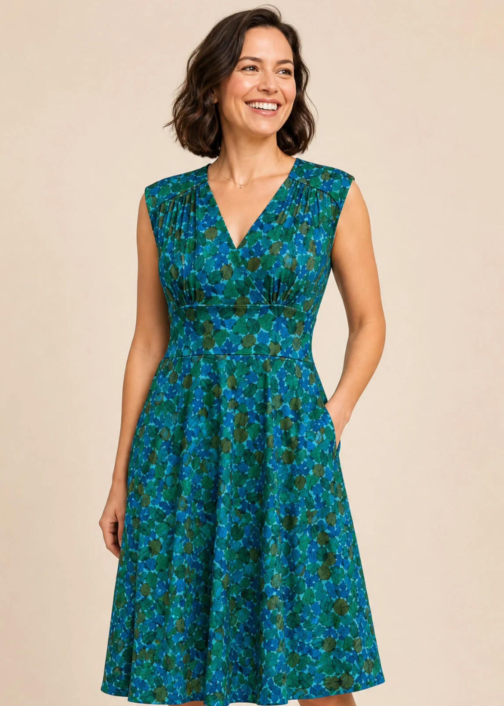 Karina Dresses Nora Dress - Leaf Study