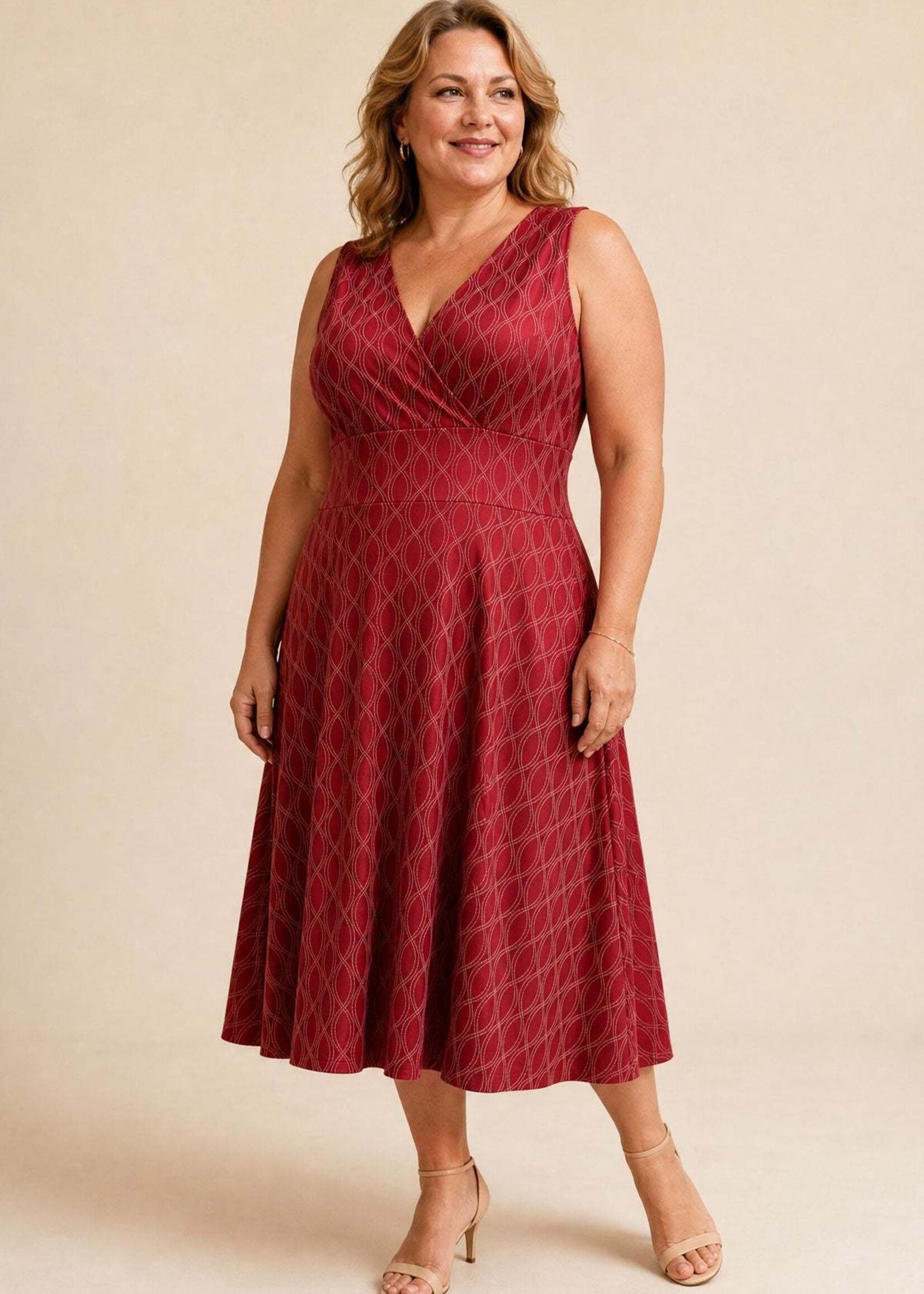 Karina Dresses Abigail Dress - Crimson Cadence
