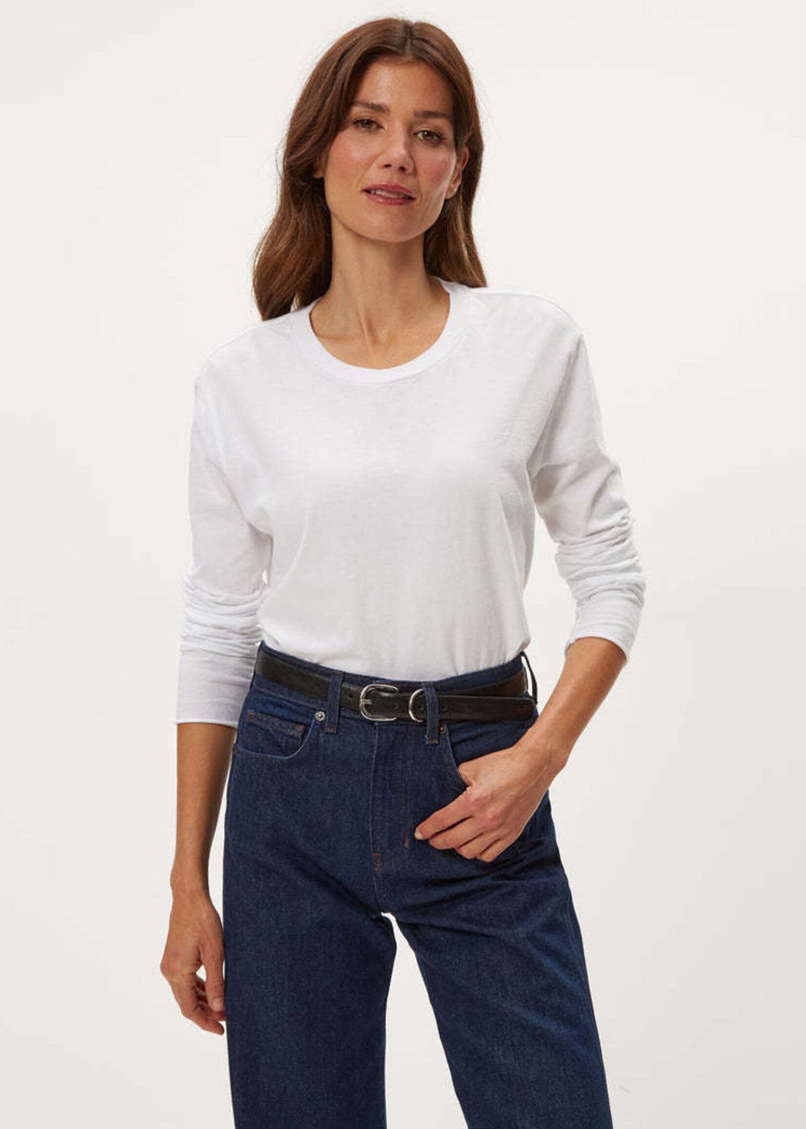 Michael Stars Aiko Crew Neck Rolled Edge Tee