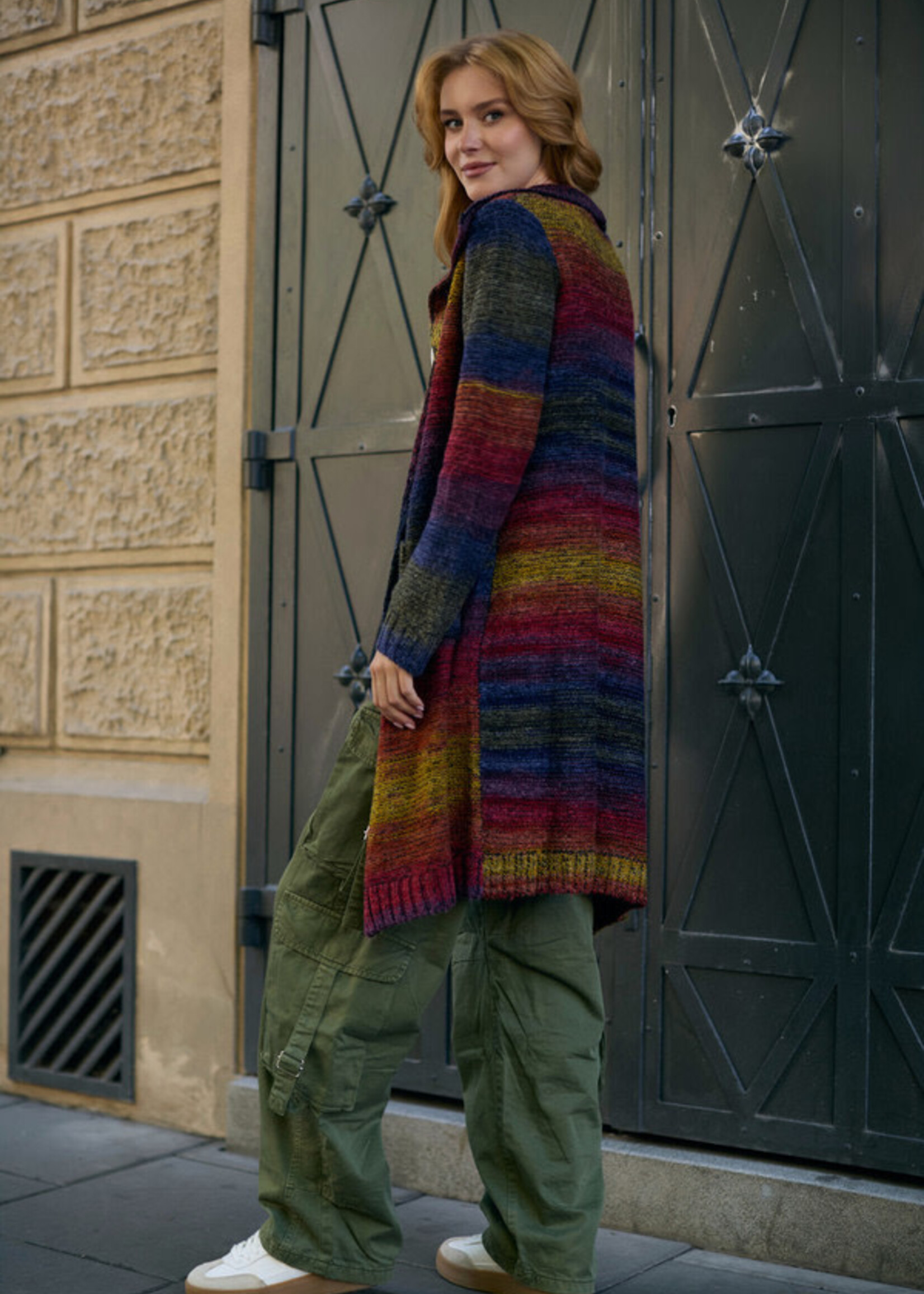 Saachi Rainbow Long Cardigan