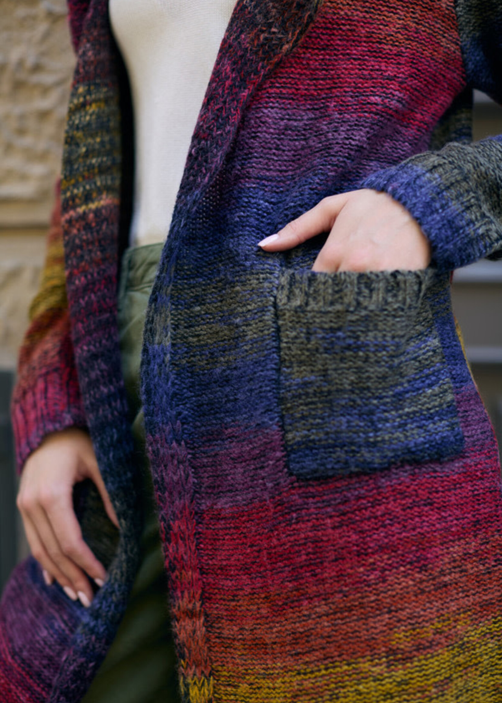 Saachi Rainbow Long Cardigan