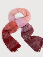 Saachi Striped Fringed Ombre Scarf
