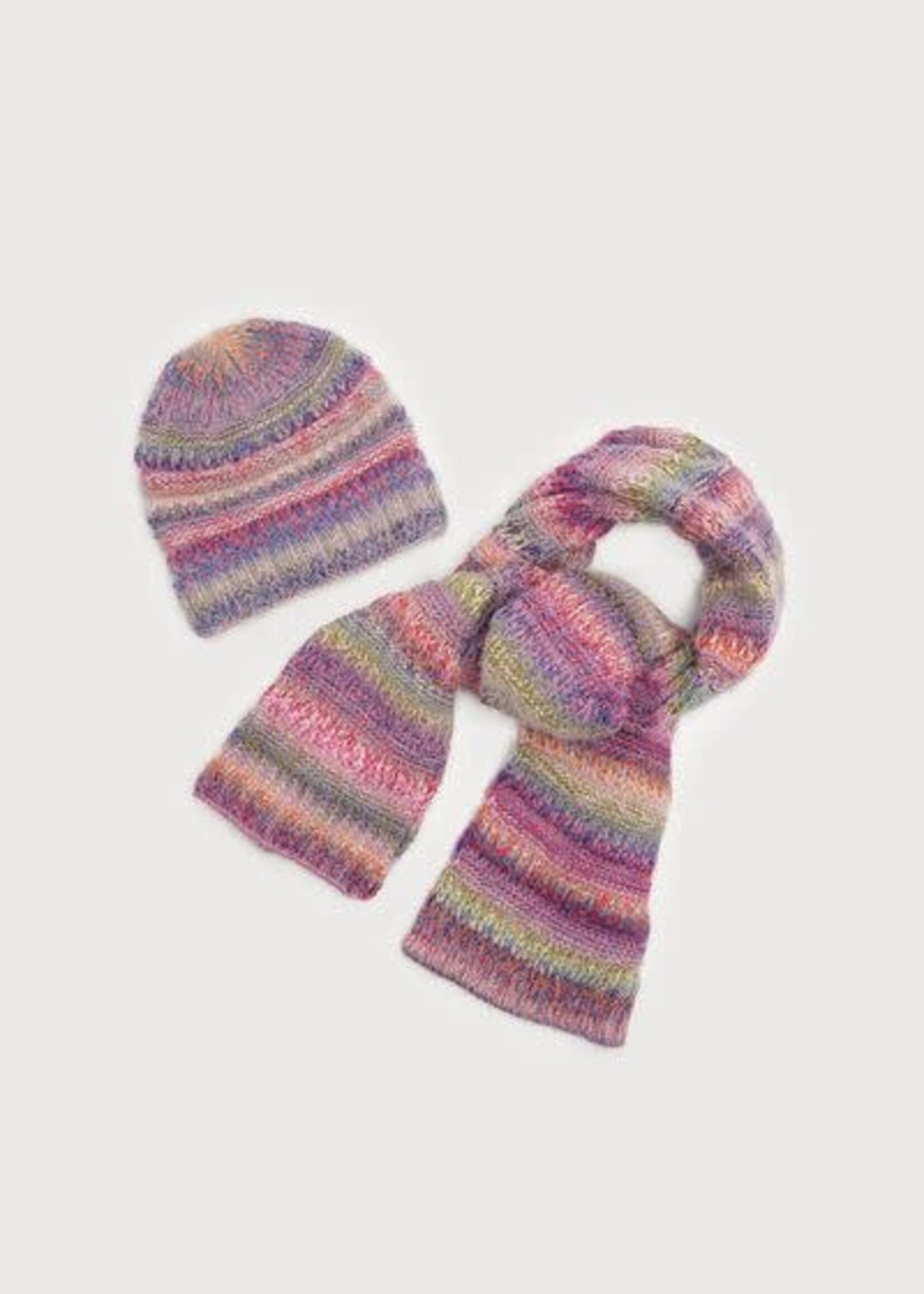 Saachi Multicolored Knit Beanie