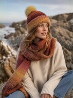 Saachi Sunset Ombre Pom Beanie