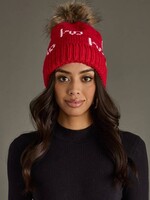 Panache Apparel Co. Pom Beanie Ho Ho Ho Red & White