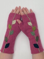Sardine Clothing Co. Fingerless Gloves - Leaves