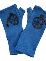 Sardine Clothing Co. Fingerless Gloves Grey/ Blue Bike