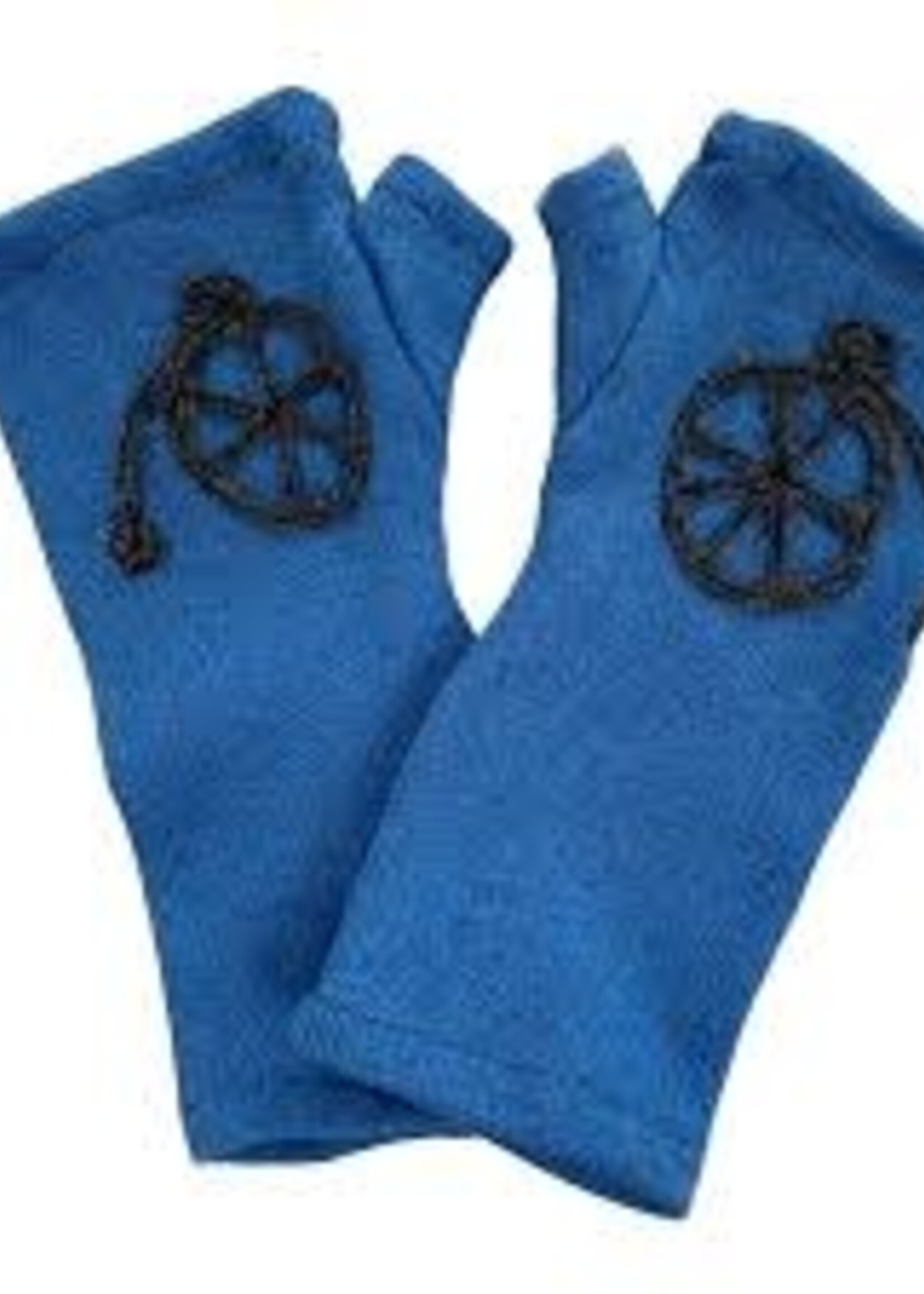 Sardine Clothing Co. Fingerless Gloves Grey/ Blue Bike