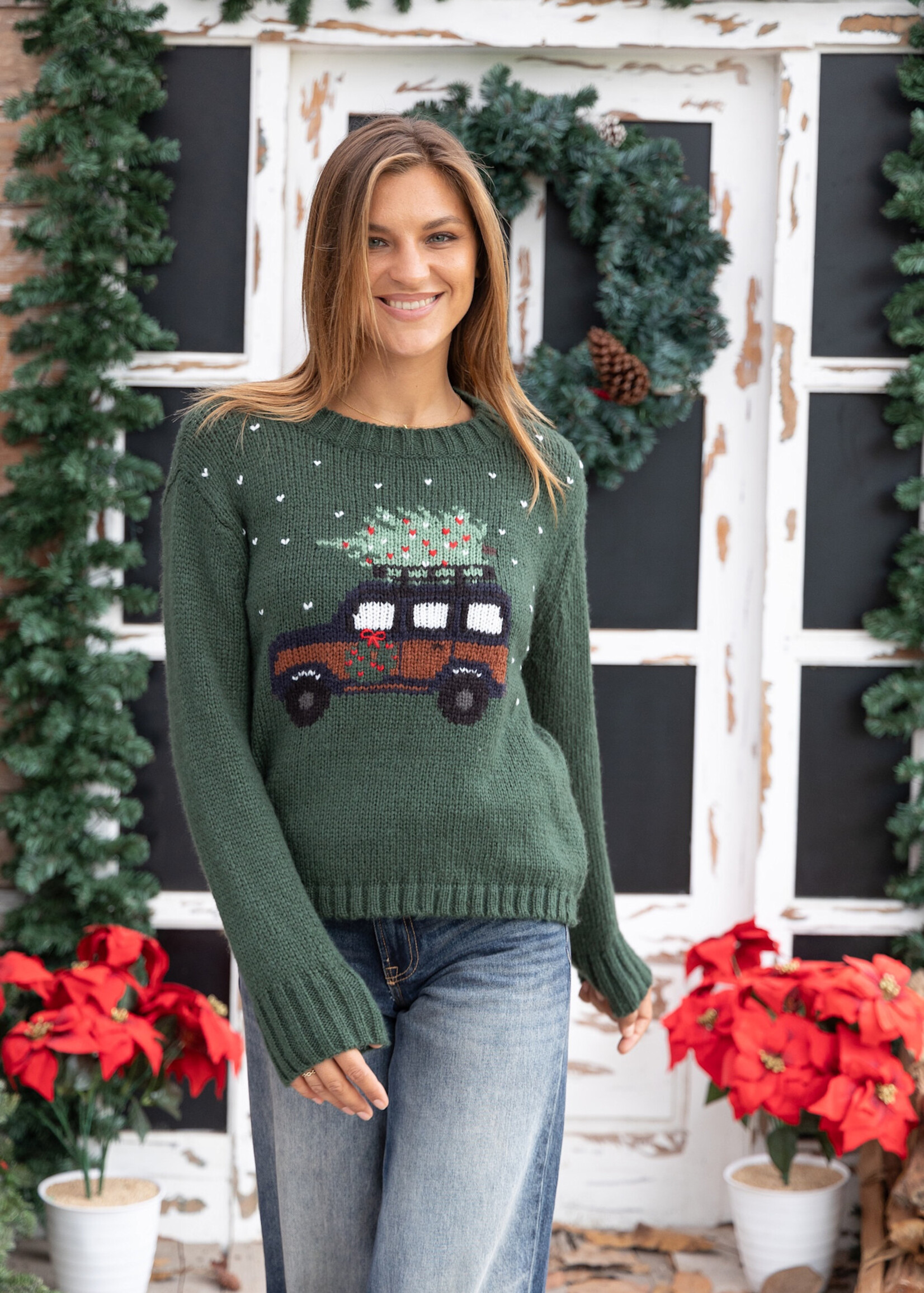 Wooden Ships Jeep Xmas Crew Chunky