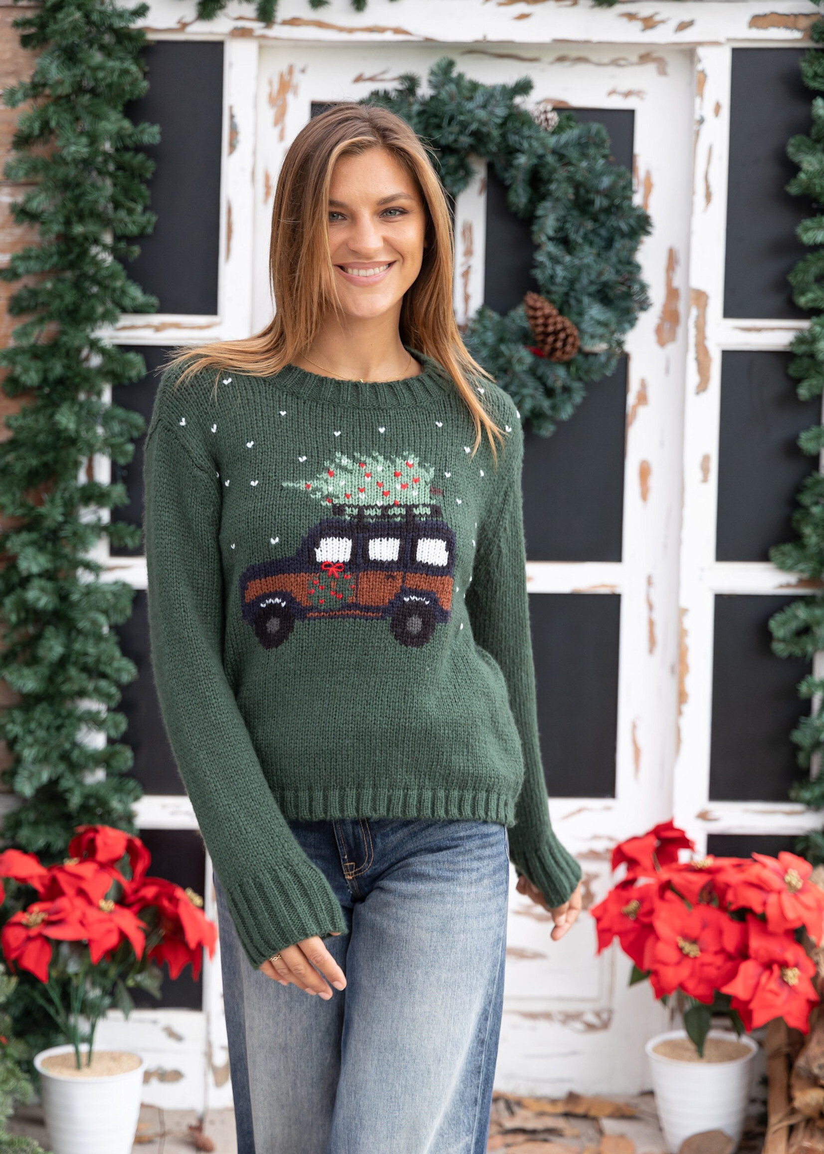 Wooden Ships Jeep Xmas Crew Chunky