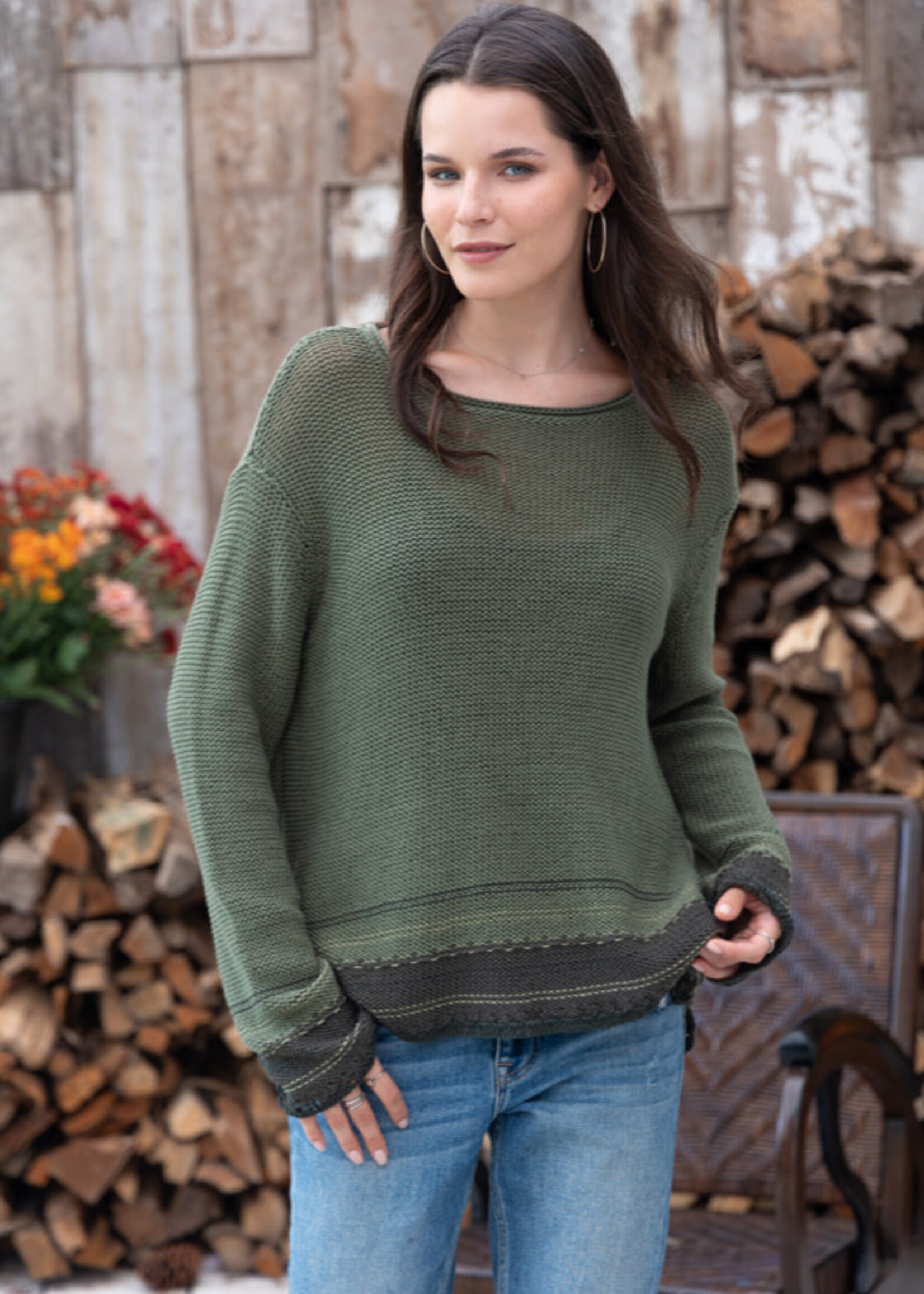 Wooden Ships Lane Stitched Crew Cotton