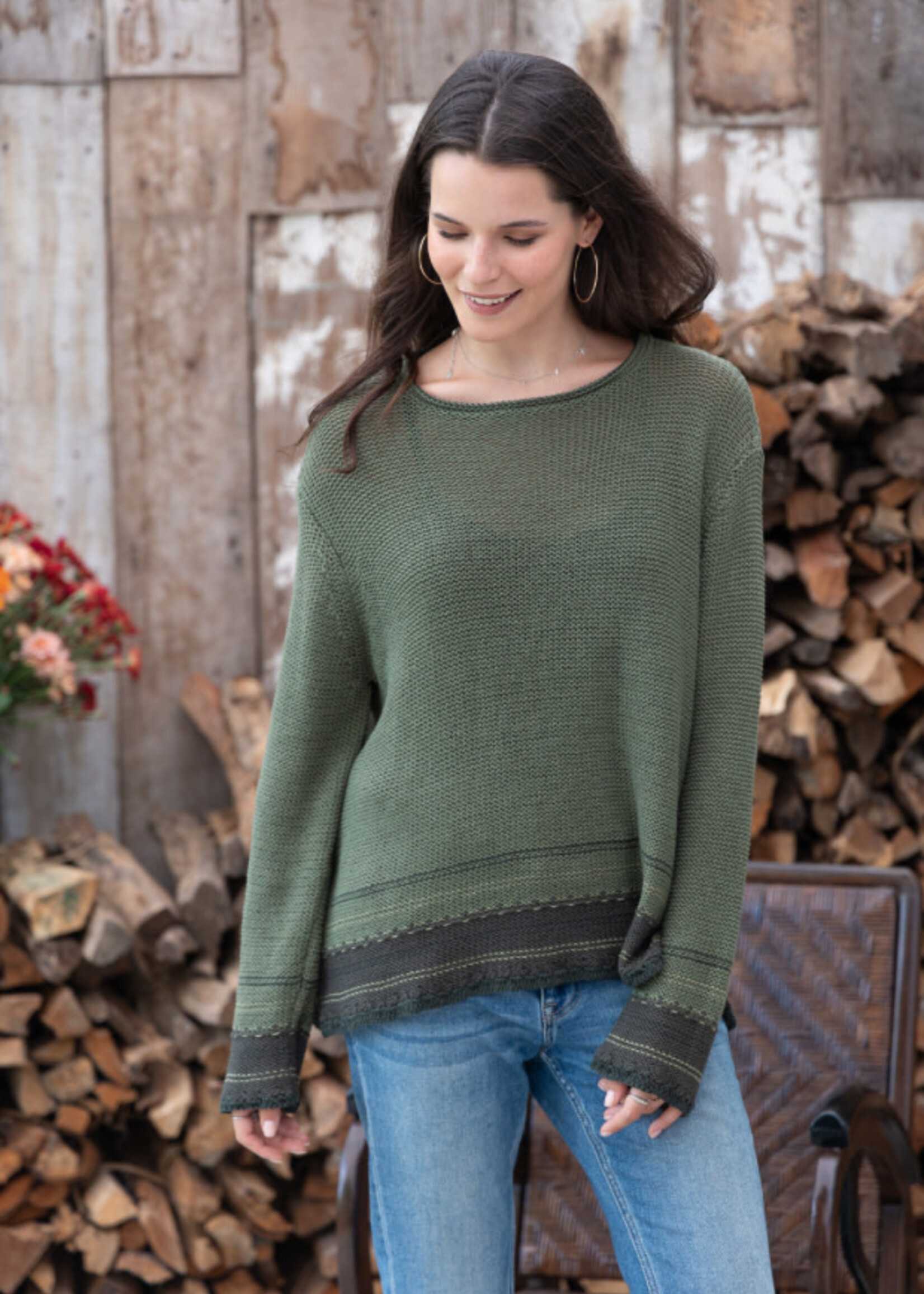 Wooden Ships Lane Stitched Crew Cotton