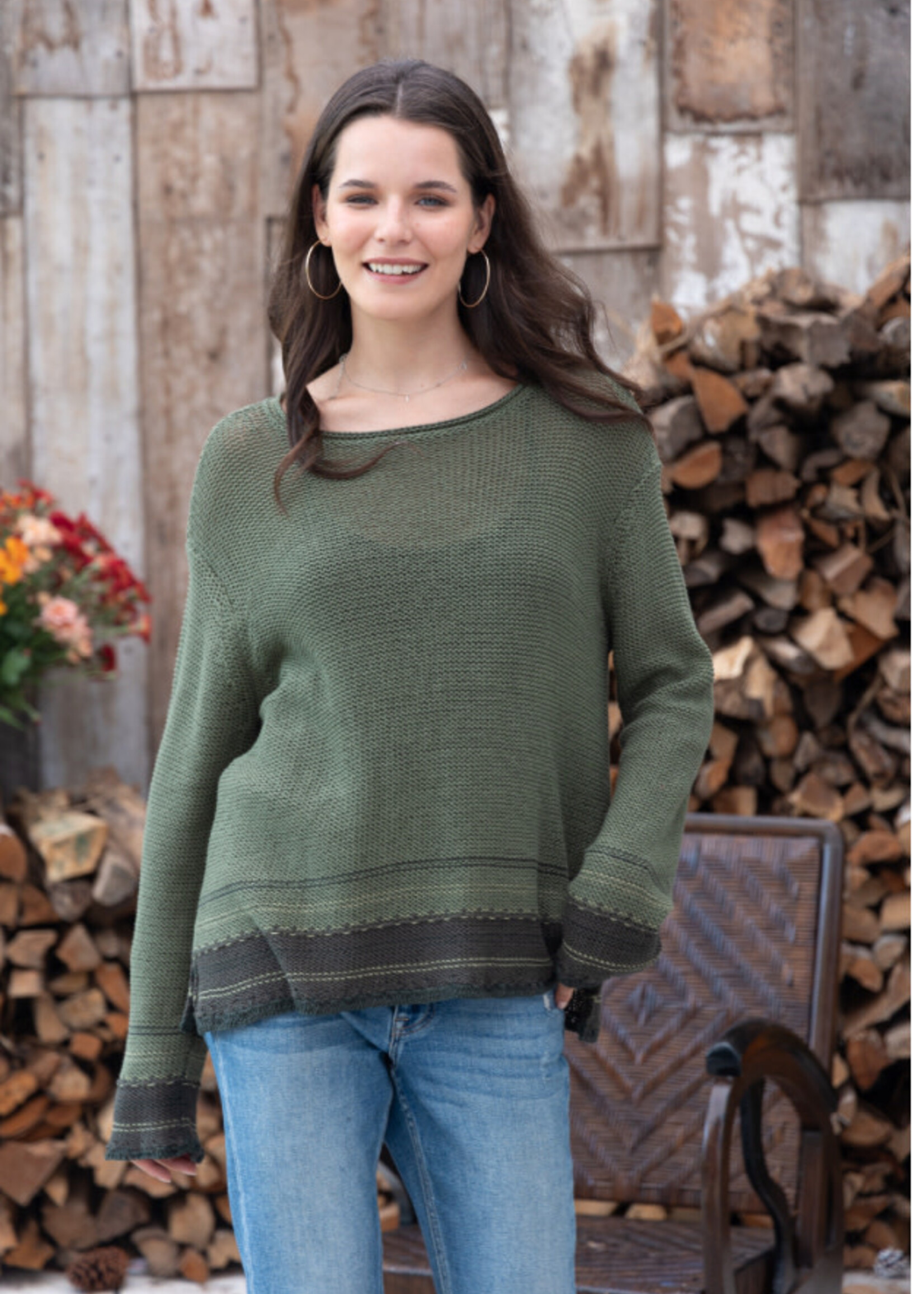 Wooden Ships Lane Stitched Crew Cotton
