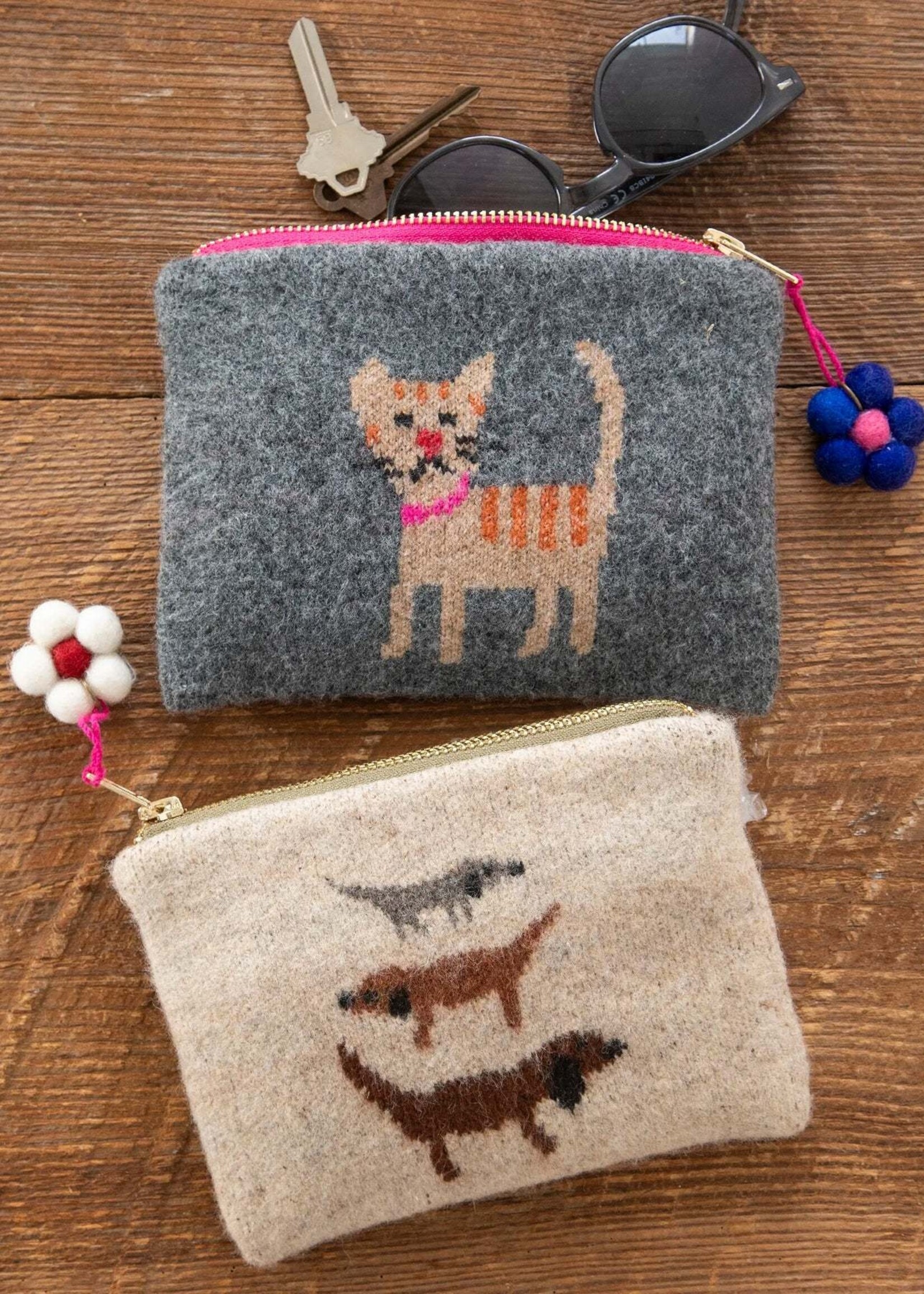 Intarsia Sweater Pouch