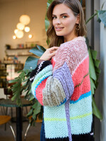 Saachi Knitted Rainbow Multitoned Cardigan
