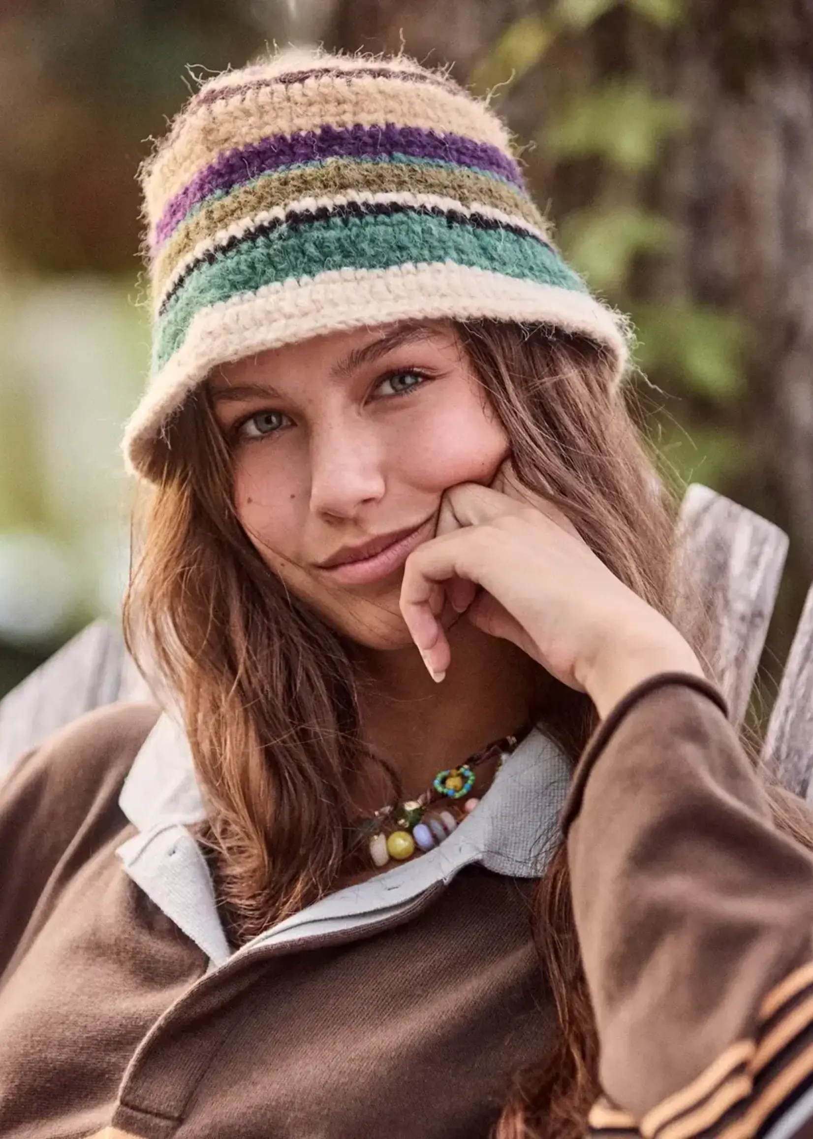Crochet Bucket Hat Multi