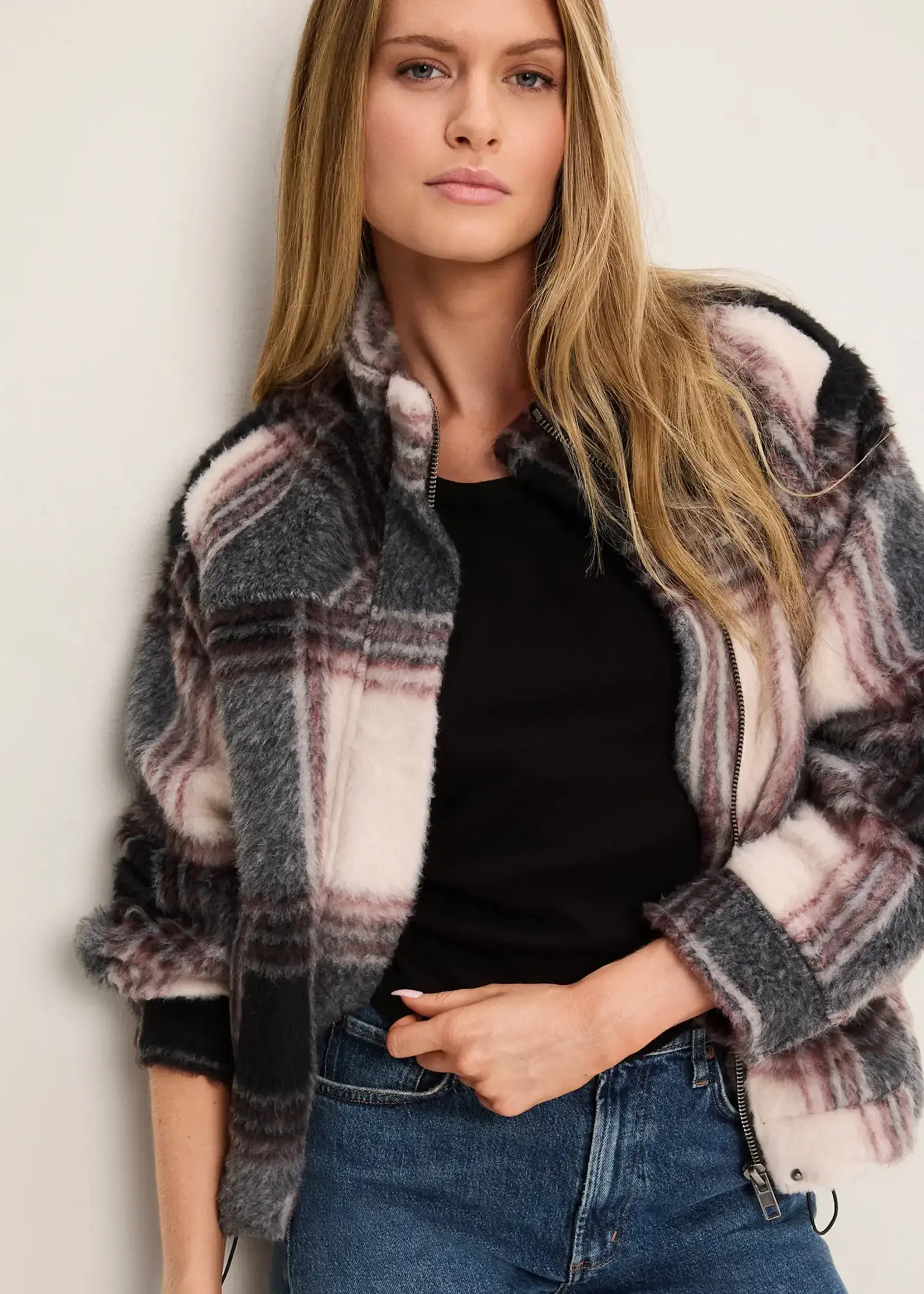 Michael Stars Parker Funnel Neck Bomber