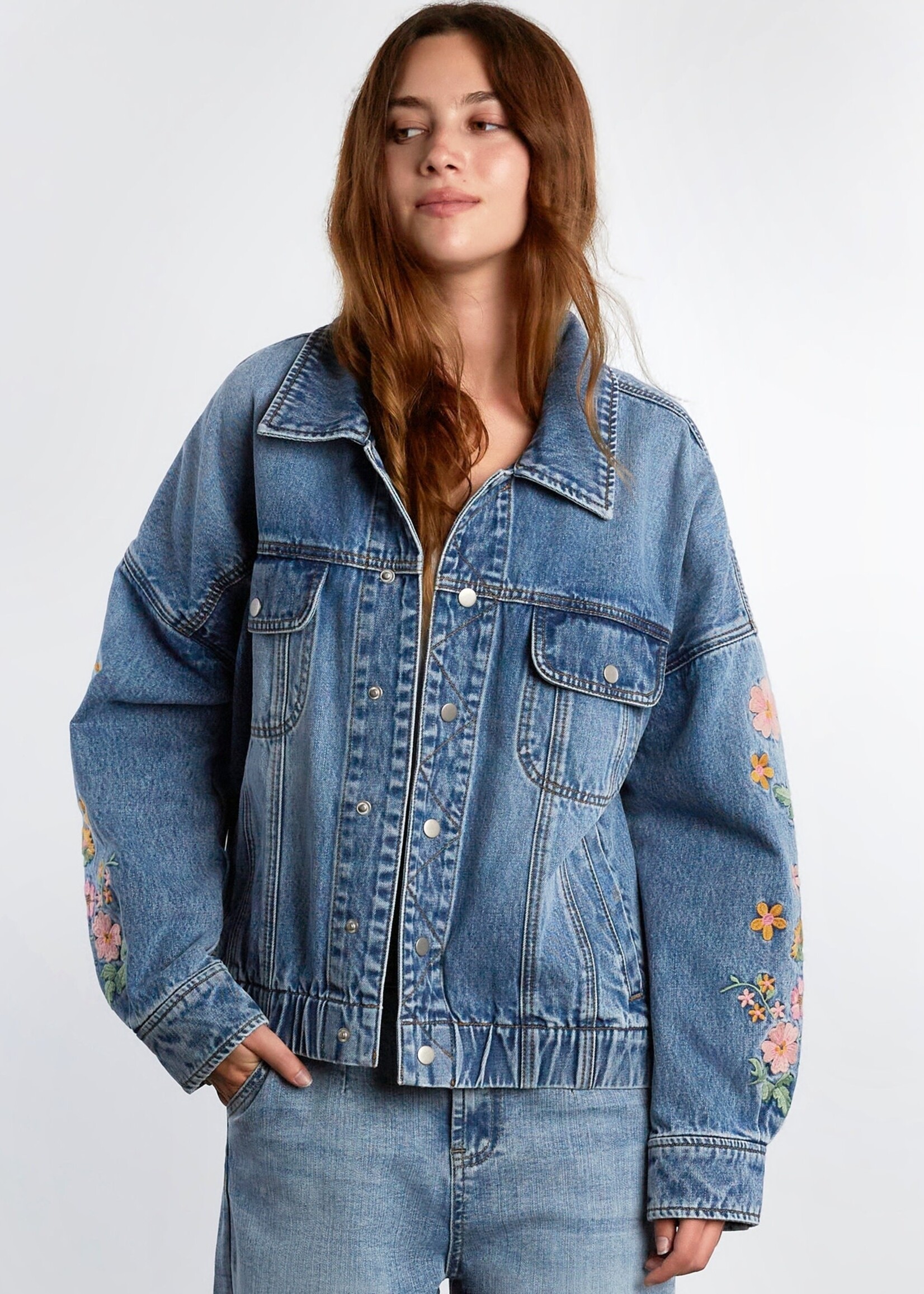 Billy T Denim Bomber Trucker Jacket