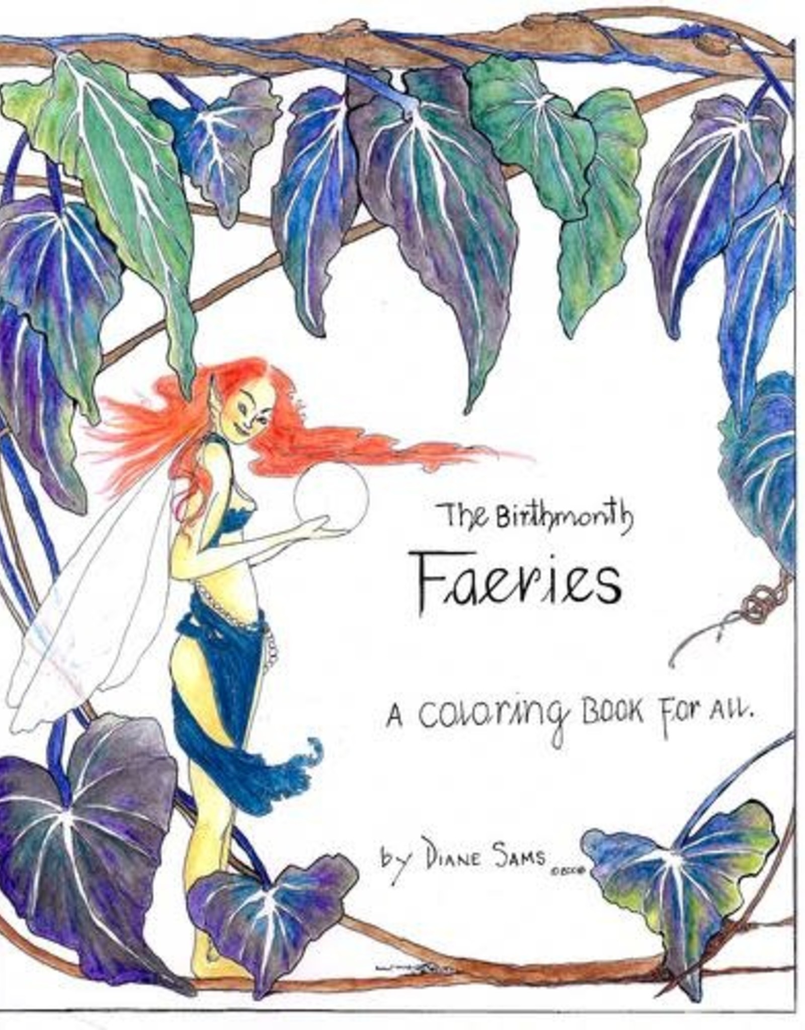 Diane Sams Birthmonth Faeries Coloring Book by Diane Sams