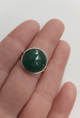 Aventurine Ring - Size 7 Sterling Silver