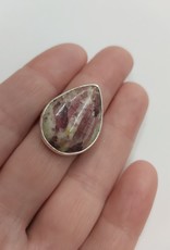 Pink Tourmaline Ring - Size 7 Sterling Silver