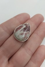 Pink Tourmaline Ring - Size 9 Sterling Silver