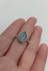 Chalcedony Ring B - Size 9 Sterling Silver