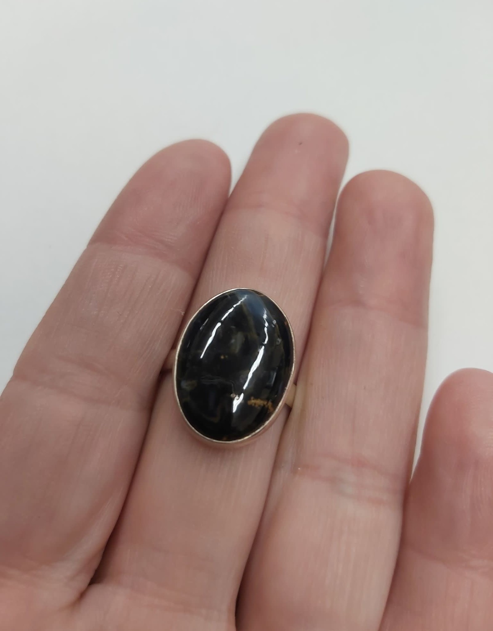 Pietersite Ring - Size 10 Sterling Silver
