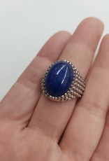 Lapis Lazuli Men's Ring - Size 11 Sterling Silver