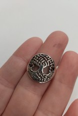 Tree Ring B - Size 6 Sterling Silver