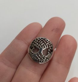 Tree Ring B - Size 6 Sterling Silver