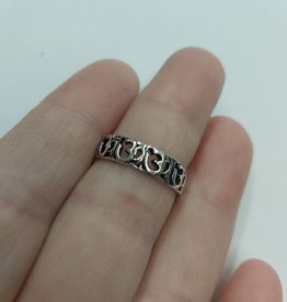 OM Ring - Size 6 Sterling Silver