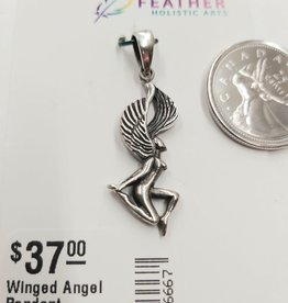 Winged Angel Pendant Sterling Silver