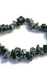 Snowflake Obsidian - Chip Bracelet