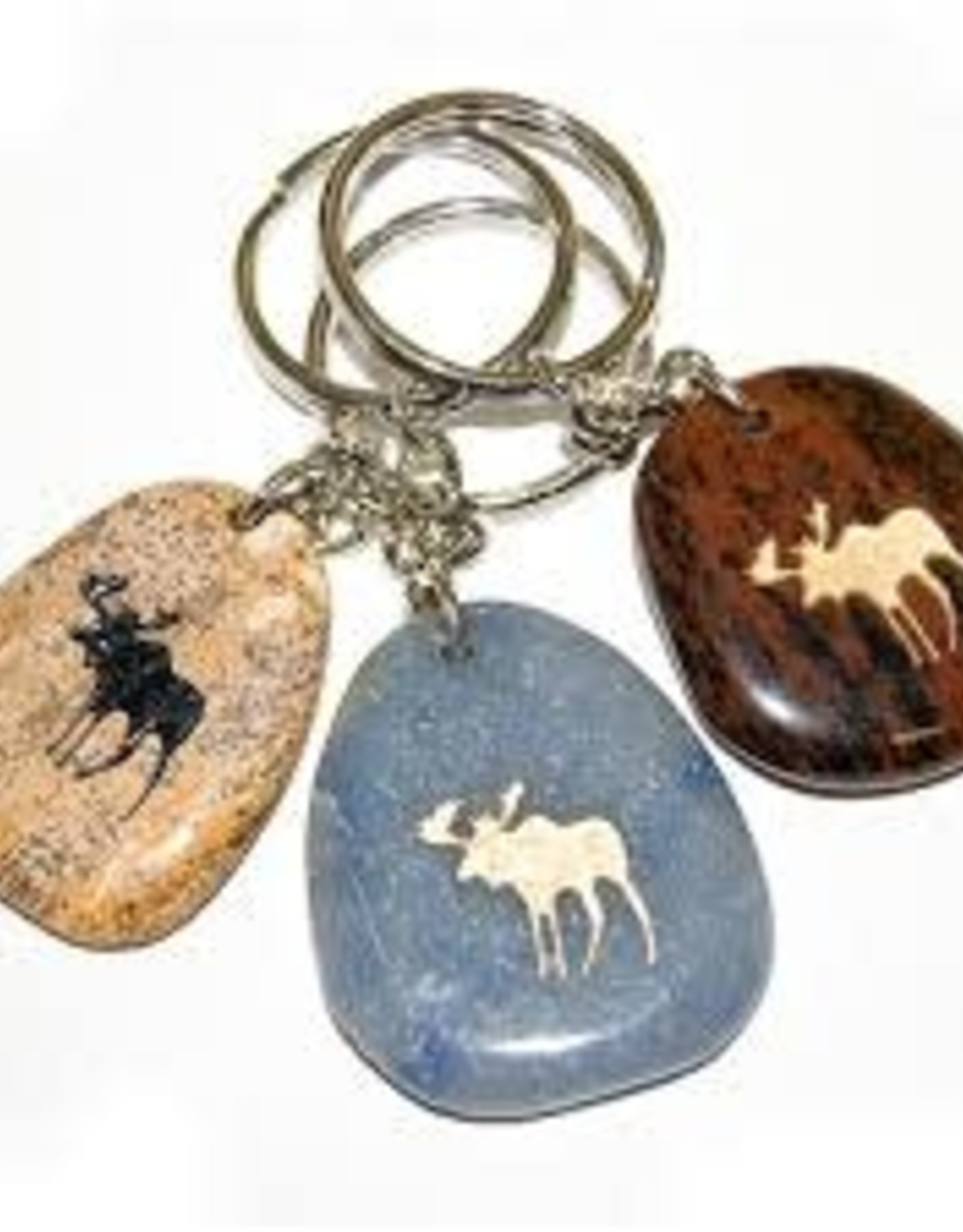 Stone Keychains - Moose