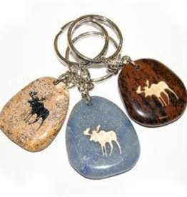 Stone Keychains - Moose