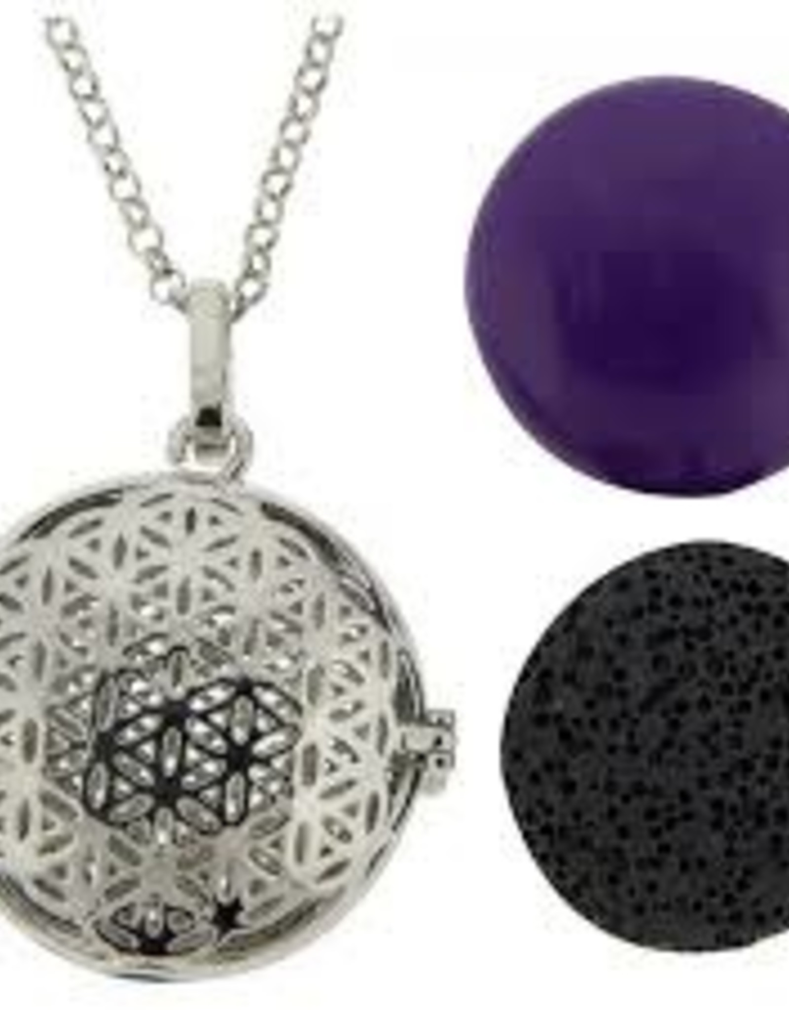 Aromatherapy Pendant-Necklace Flower of Life