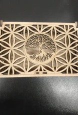 Sacred Geometry Wooden Box - Tree of Life